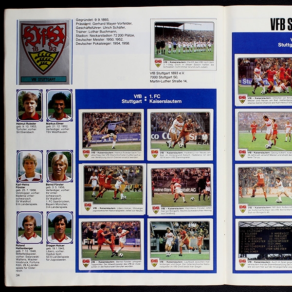 Fußball 80 Panini Sticker Album teilgefüllt - Kopie