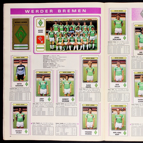Fußball 83 Panini Sticker Album komplett