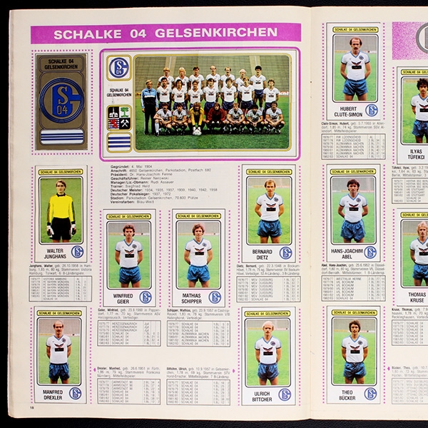 Fußball 83 Panini Sticker Album komplett