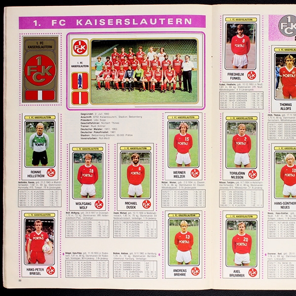 Fußball 83 Panini Sticker Album komplett