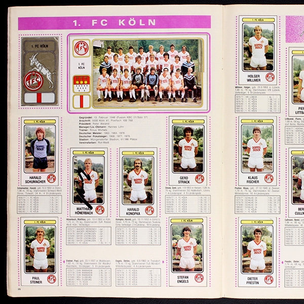 Fußball 83 Panini Sticker Album komplett