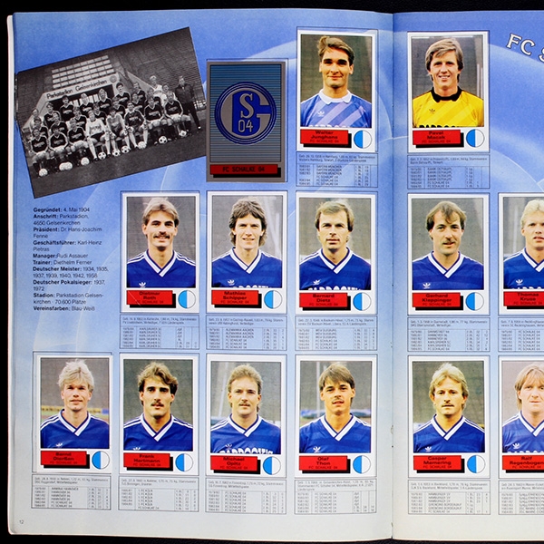 Fußball 86 Panini Sticker Album komplett