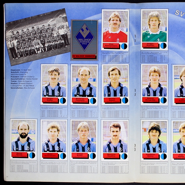 Fußball 86 Panini Sticker Album komplett