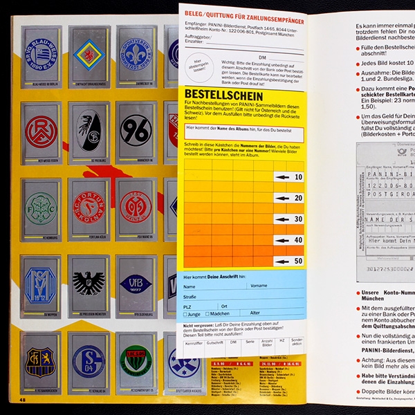 Fußball 91 Panini Sticker Album komplett - Top