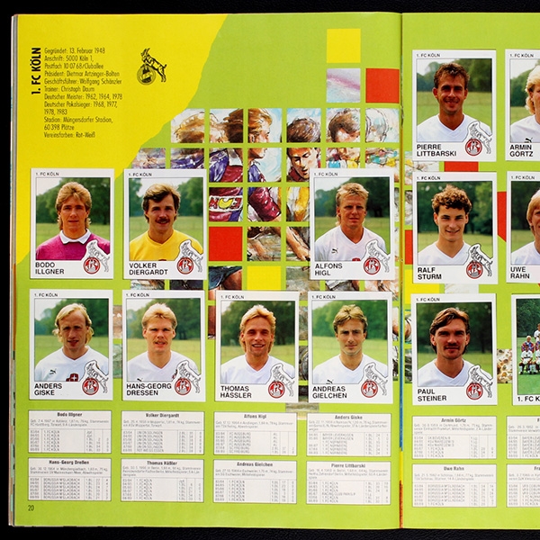Fußball 90 Panini Sticker Album teilgefüllt -16