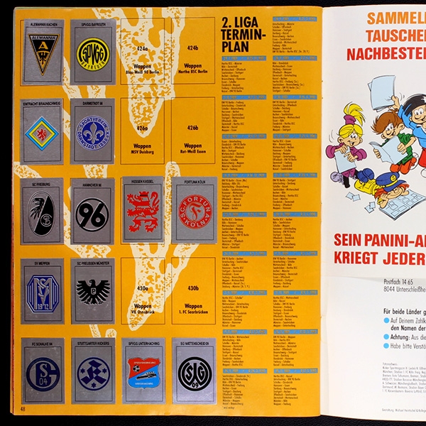 Fußball 90 Panini Sticker Album teilgefüllt -16