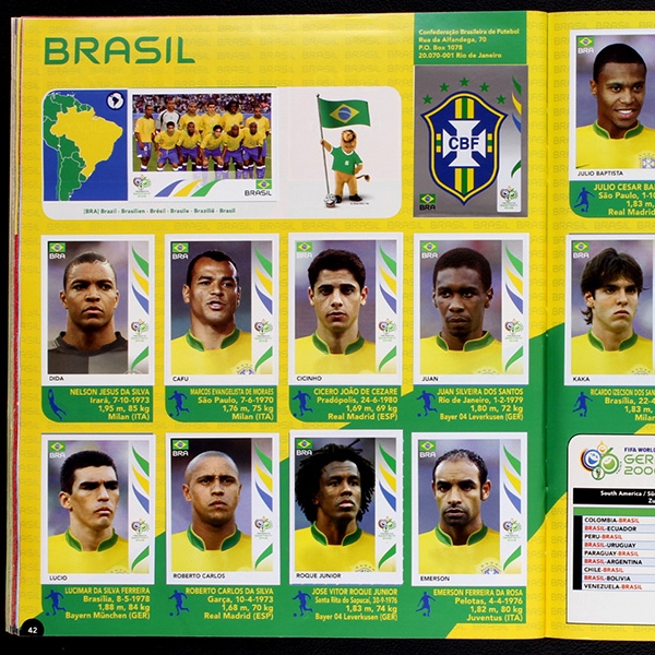 Germany 2006 Panini Sticker Album komplett