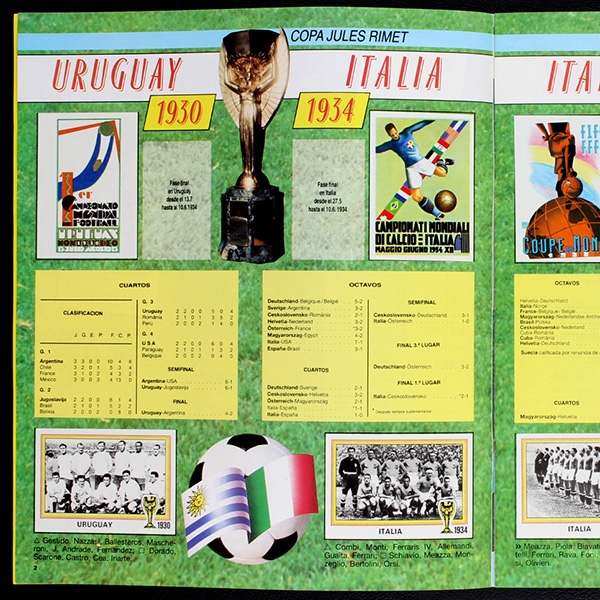 World Cup Story Panini Sticker Album komplett