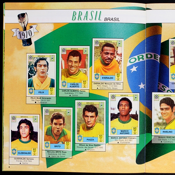 World Cup Story Panini Sticker Album komplett