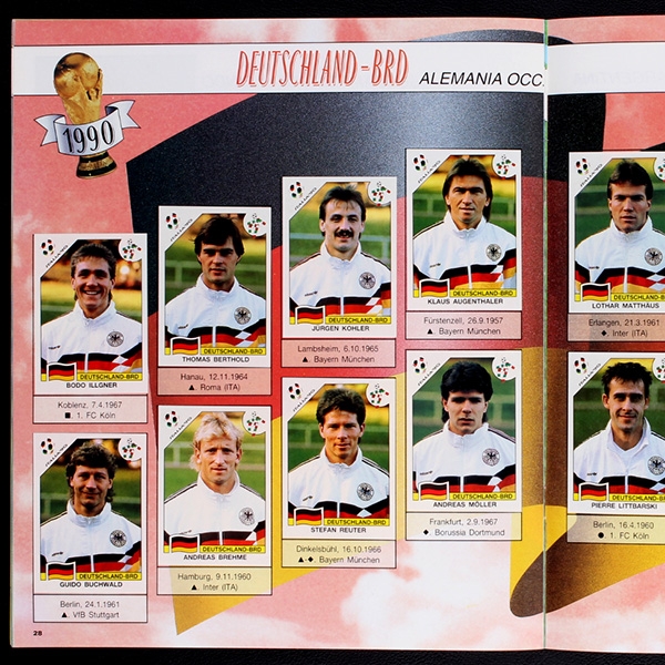 World Cup Story Panini Sticker Album komplett