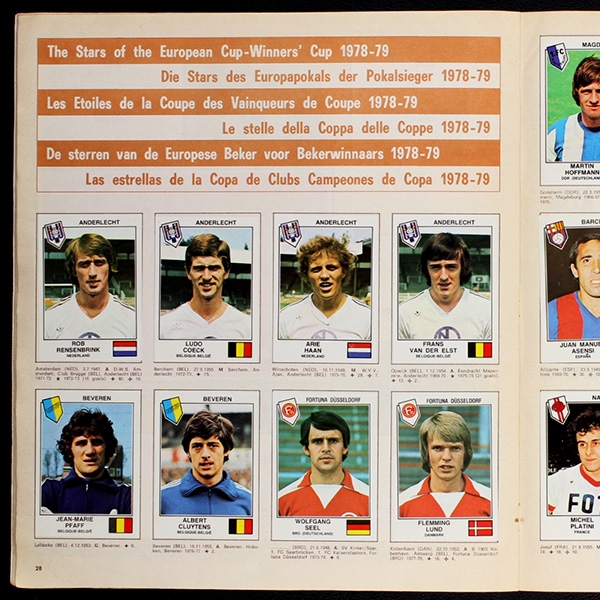 Euro Football 79 Panini Sticker Album komplett