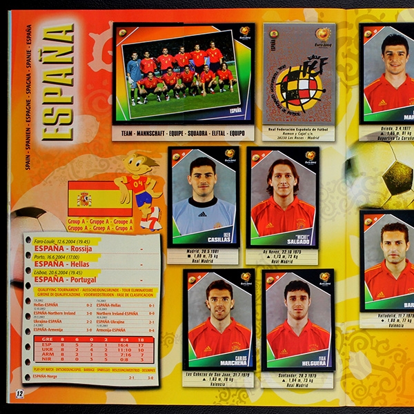 Euro 2004 Panini Sticker Album komplett - NL