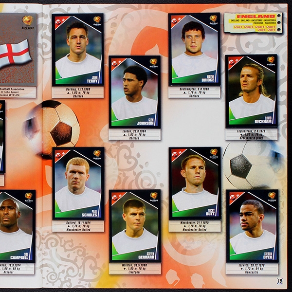 Euro 2004 Panini Sticker Album komplett - NL