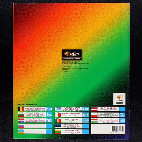Euro 2004 Panini Sticker Album komplett - NL