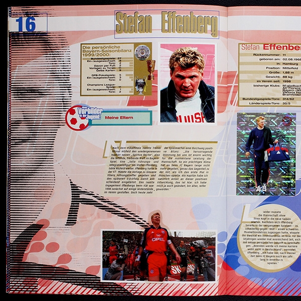 Bayern München 2000 Panini Sticker Album teilgefüllt