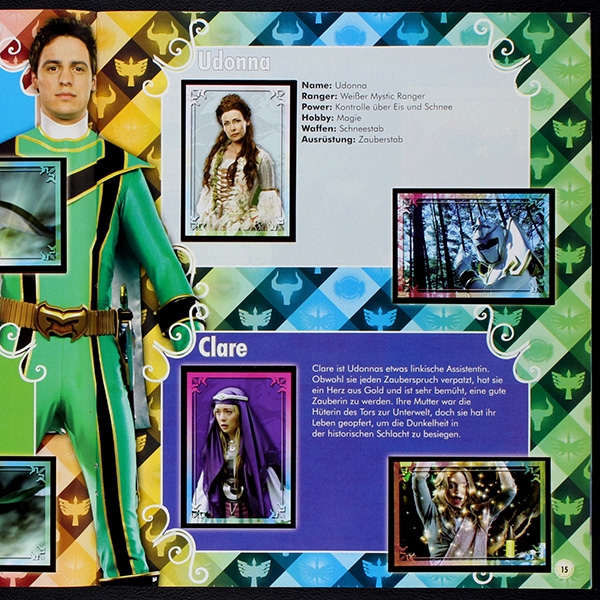 Power Ranger Mystic Force Panini Sticker Album komplett