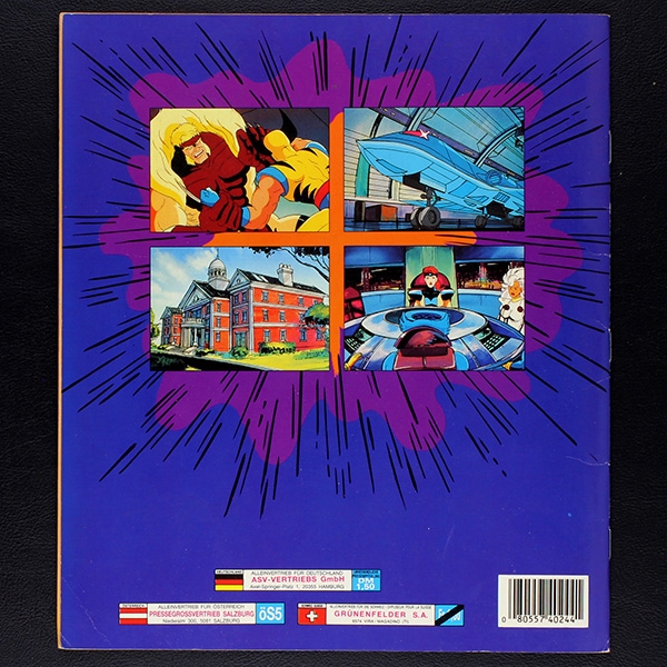 X-Men Panini Sticker Album teilgefüllt