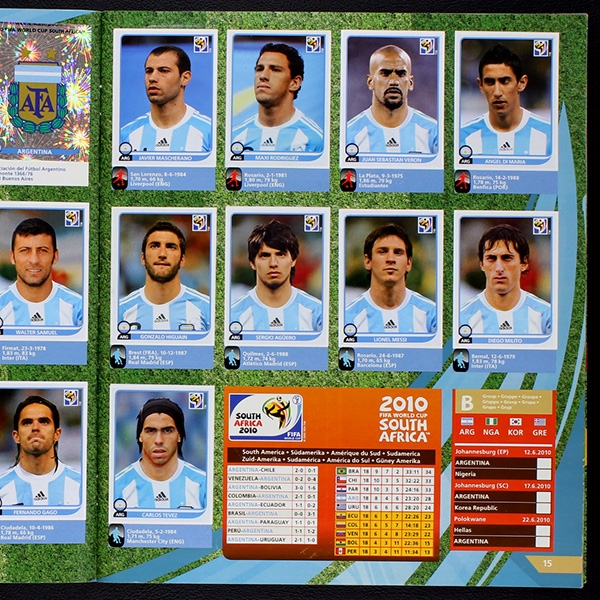 South Africa 2010 Panini Sticker Album komplett