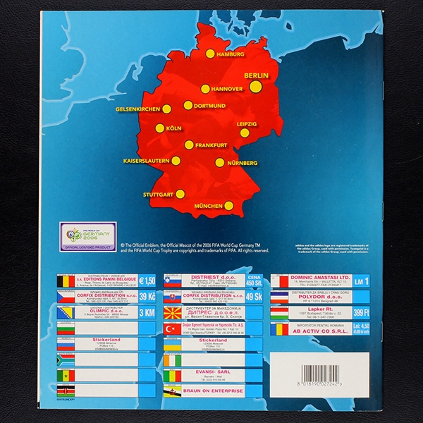 Germany 2006 Panini Sticker Leeralbum - EU Version