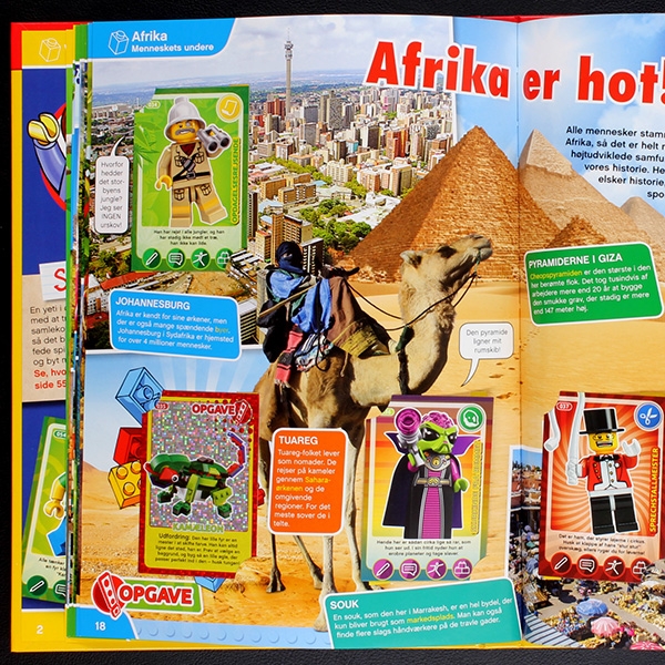 Verden Rundt LEGO Trading Cards Album komplett - DK