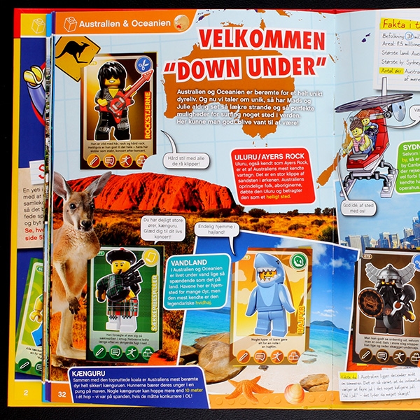Verden Rundt LEGO Trading Cards Album komplett - DK