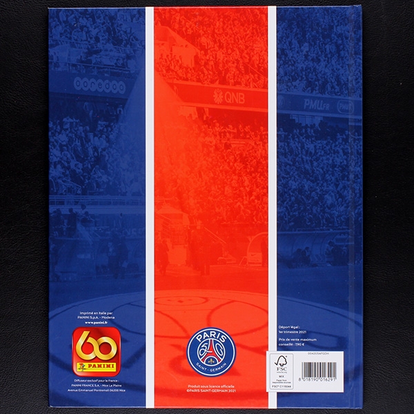 Paris Saint Germain PSG 2021 Panini Leeralbum - Hardcover