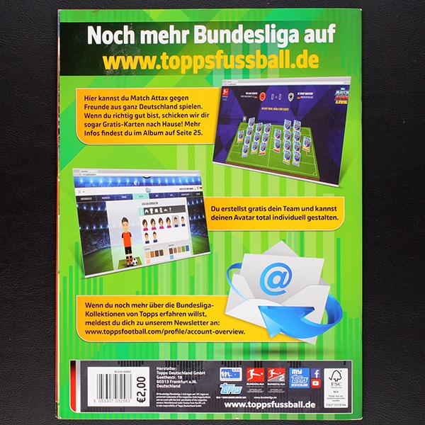 Fußball 2017 Topps Sticker Album komplett
