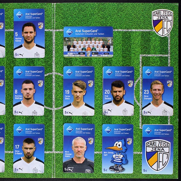 FC Karl Zeis Jena Kicker Aral Cards Album