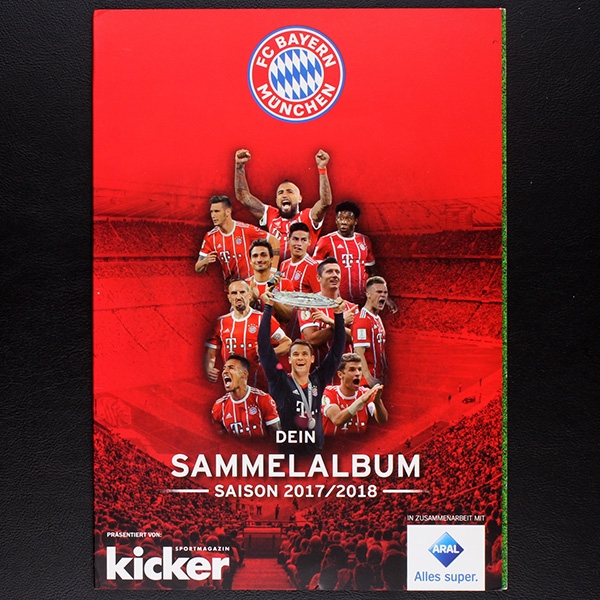 FC Bayern München 2017 Kicker Aral Cards Album