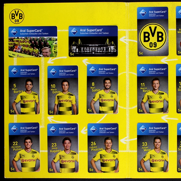 BVB 09 Dortmund 2017 Kicker Aral Cards Album