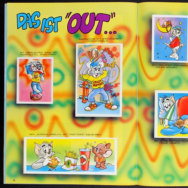 Tom und Jerry Panini Sticker Album komplett