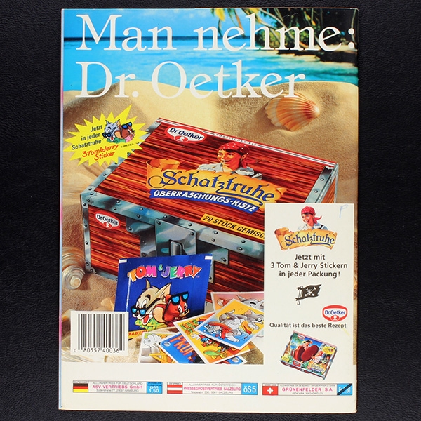 Tom und Jerry Panini Sticker Album komplett