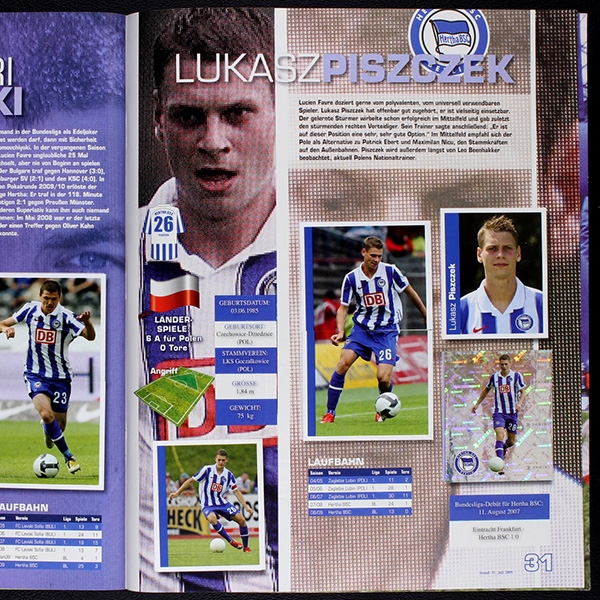 Hertha BSC 2009 Panini Sticker Album komplett