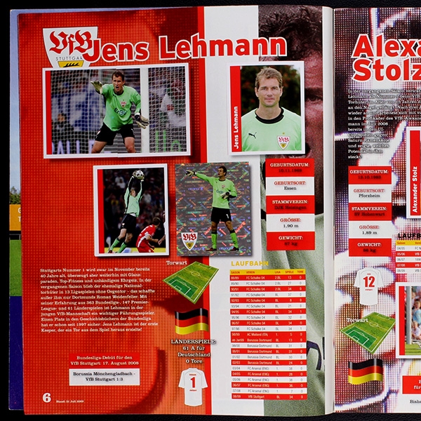 VFB Stuttgart 2009 Panini Sticker Album komplett