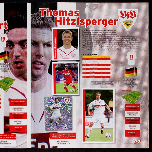 VFB Stuttgart 2009 Panini Sticker Album komplett