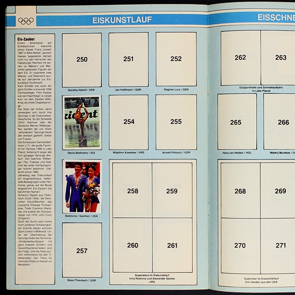 Skiparade 80 Americana Sticker Album teilgefüllt