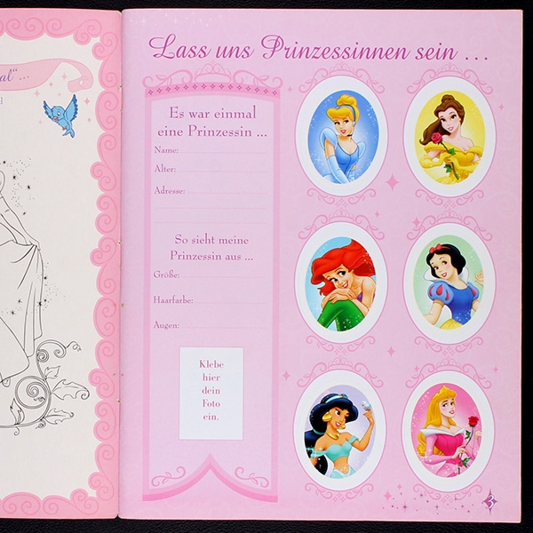 Die Prinzessinnen Panini Sticker Album komplett