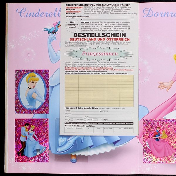 Die Prinzessinnen Panini Sticker Album komplett