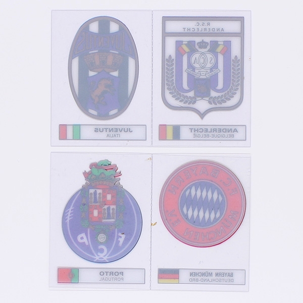 Fußball Wappen Panini 4 Crystal Cards