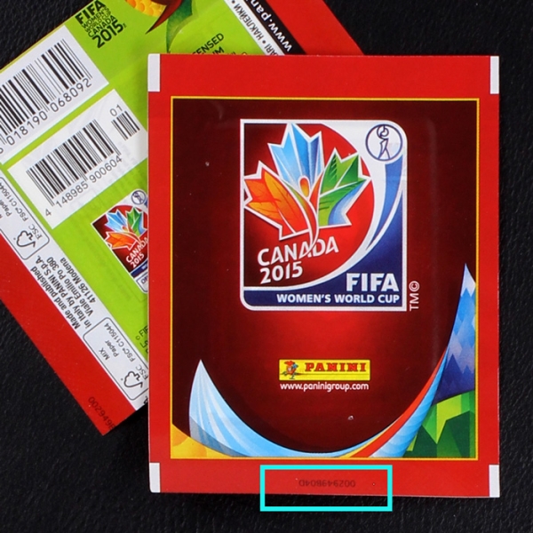 Canada 2015 Panini Sticker Tüte