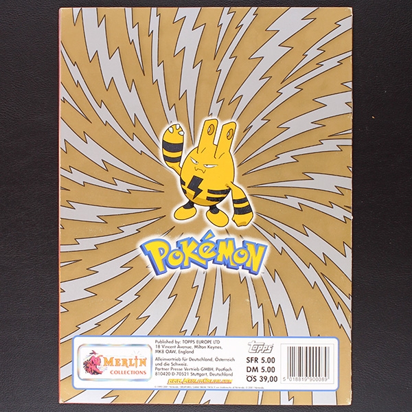 Pokemon gold Merlin Sticker Album teilgefüllt - o.P.