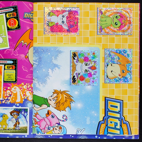 Digimon Panini Sticker Album fast komplett -2