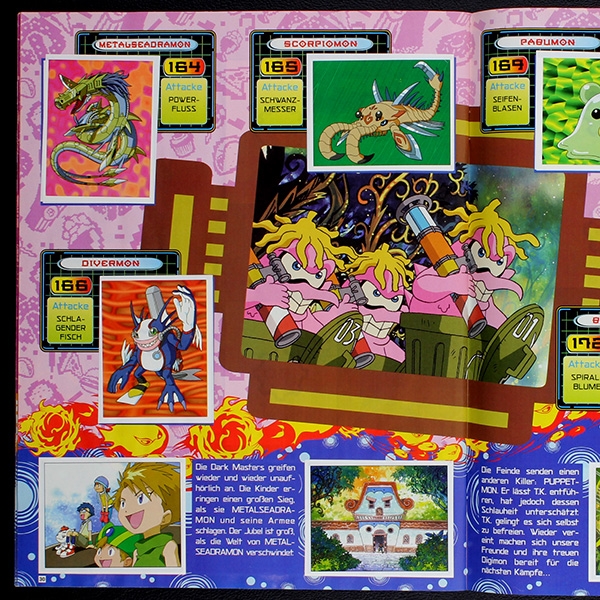 Digimon Panini Sticker Album fast komplett -2
