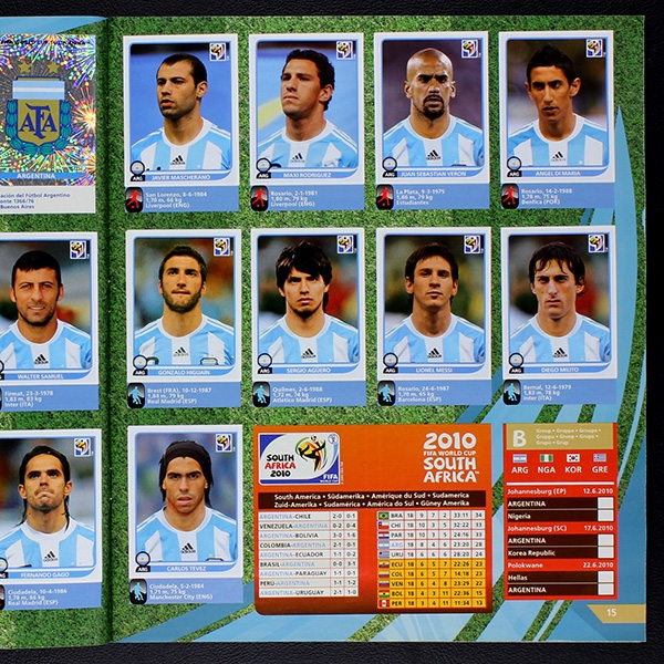 South Africa 2010 Panini Sticker Album komplett