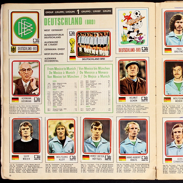 München 74 Panini Sticker Album komplett - lesen