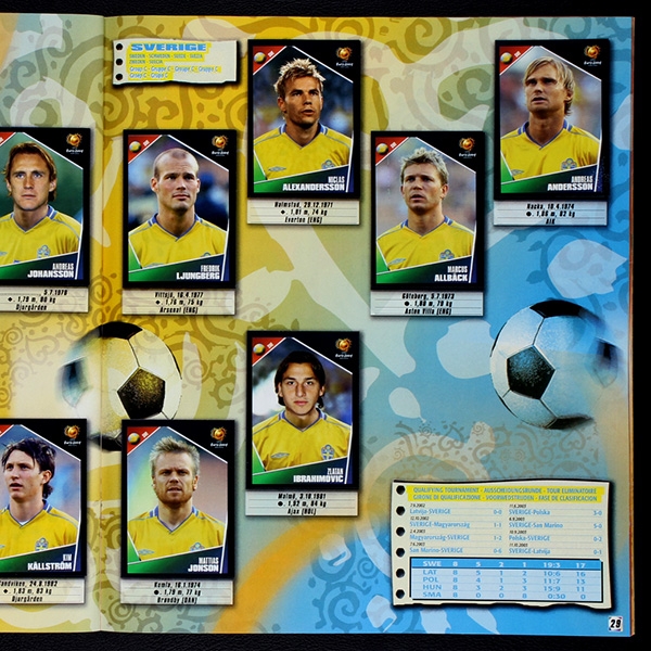 Euro 2004 Panini Sticker Album komplett