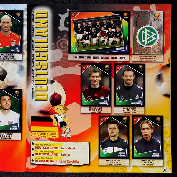 Euro 2004 Panini Sticker Album komplett