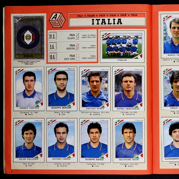 Mexico 86 Panini Sticker Album komplett