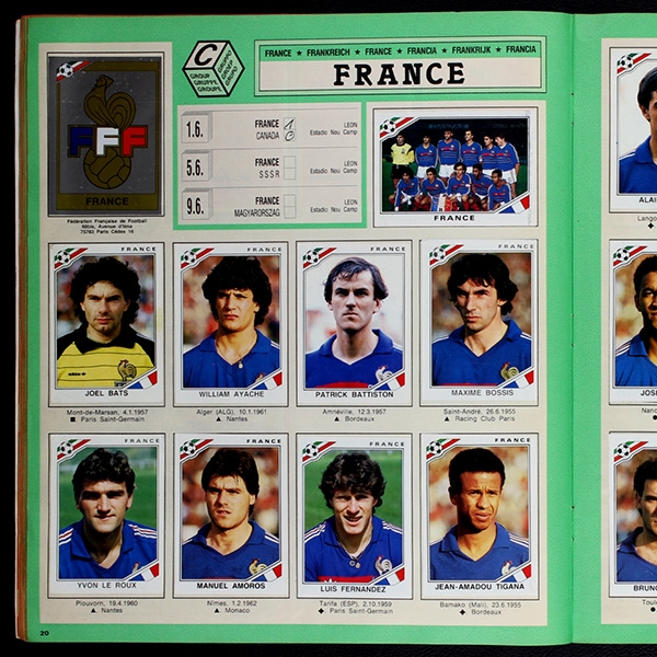 Mexico 86 Panini Sticker Album komplett