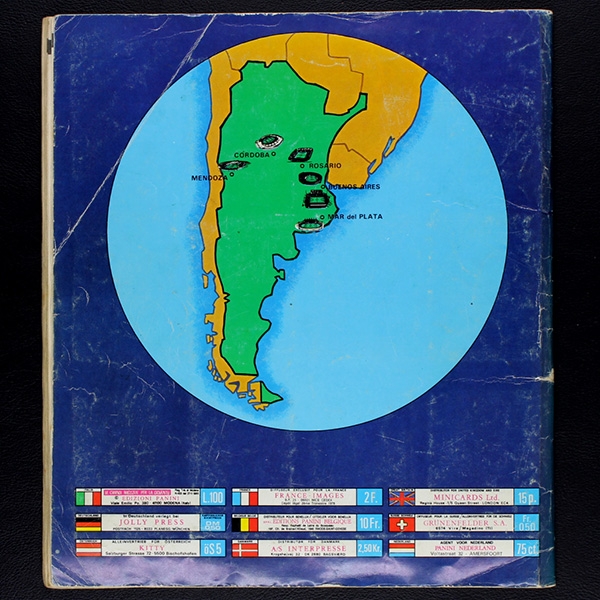 Argentina 78 Panini Sticker Album komplett